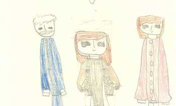 Childs drawing of their foster family