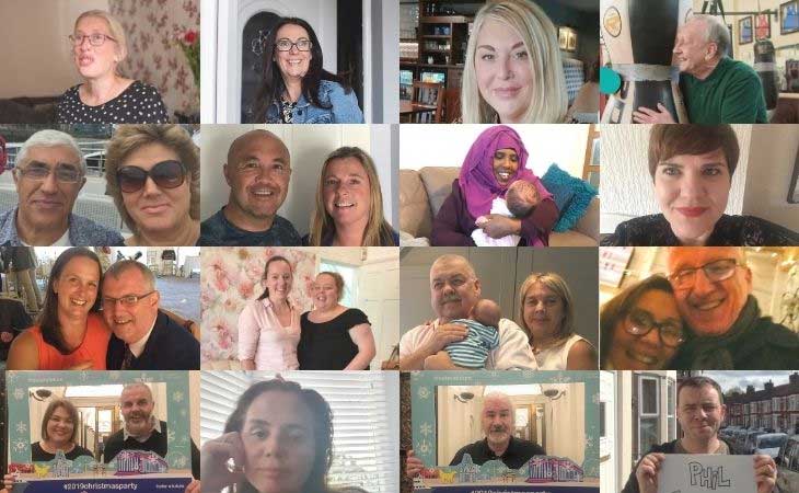 Collage of different foster carers